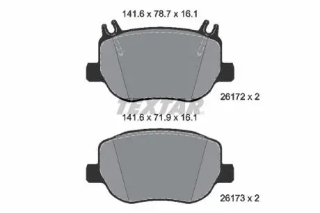 2617201 Автозапчастина TEXTAR підбір по vin на Brocar