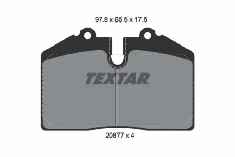 2087710 Автозапчастина TEXTAR підбір по vin на Brocar