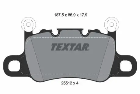 2551205 Автозапчастина TEXTAR подбор по vin на Brocar