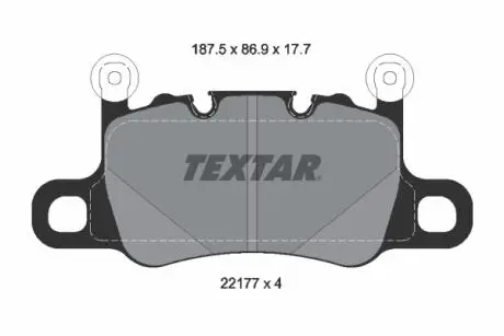 2217701 Автозапчастина TEXTAR підбір по vin на Brocar