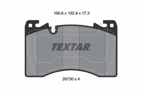 2673001 Автозапчастина TEXTAR підбір по vin на Brocar