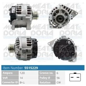 5515229 Автозапчастина MEAT&DORIA підбір по vin на Brocar