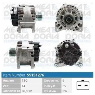 55151276 Автозапчастина MEAT&DORIA підбір по vin на Brocar