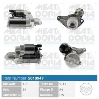 5010947 Автозапчастина MEAT&DORIA подбор по vin на Brocar