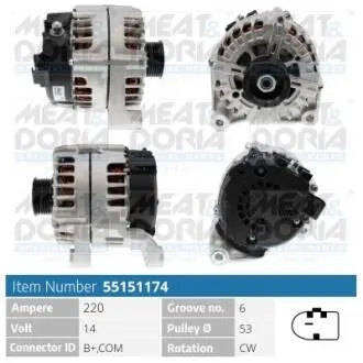 55151174 Автозапчастина MEAT&DORIA підбір по vin на Brocar