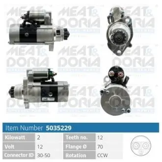 5035229 Автозапчастина MEAT&DORIA підбір по vin на Brocar