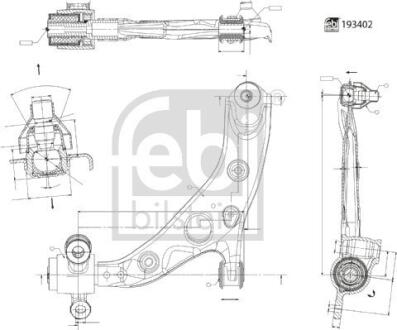 193402 Автозапчастина FEBI BILSTEIN підбір по vin на Brocar