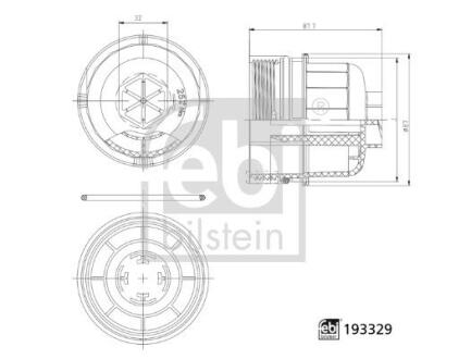 193329 Автозапчастина FEBI BILSTEIN подбор по vin на Brocar