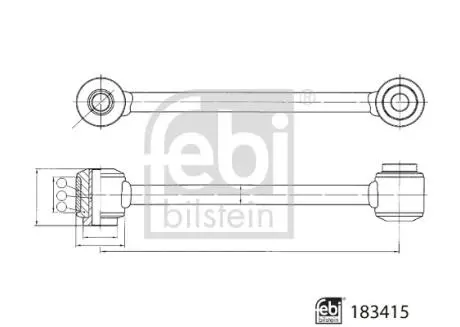 183415 Тяга стабілізатора FEBI BILSTEIN підбір по vin на Brocar