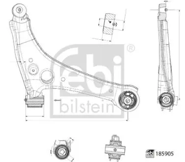 185905 Автозапчастина FEBI BILSTEIN підбір по vin на Brocar
