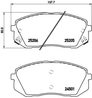 P30056E Автозапчастина BREMBO підбір по vin на Brocar