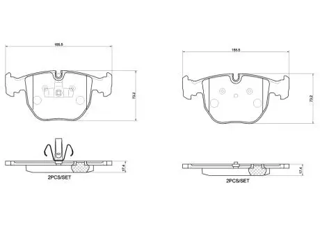 P06118 Автозапчастина BREMBO підбір по vin на Brocar