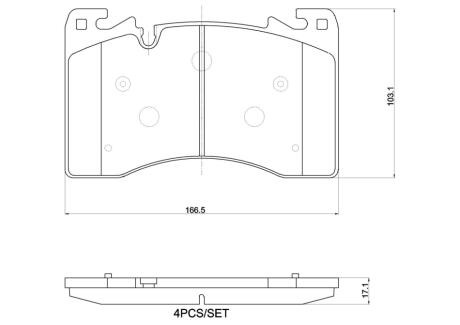 P44033 Автозапчастина BREMBO підбір по vin на Brocar