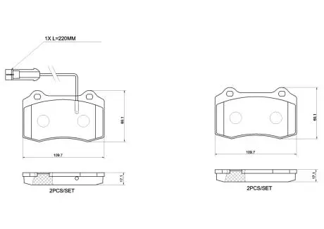 P48002 Автозапчастина BREMBO подбор по vin на Brocar
