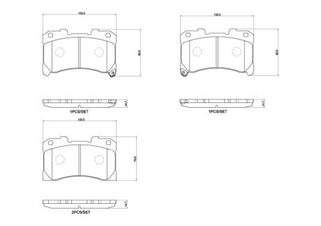 P83184 Автозапчастина BREMBO підбір по vin на Brocar