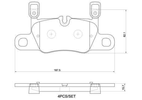 P65056 Автозапчастина BREMBO підбір по vin на Brocar