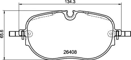 P85195 Комплект гальмівних накладок, дискове гальмо BREMBO підбір по vin на Brocar