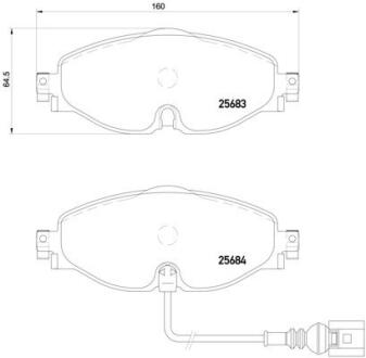 P85126E Автозапчастина BREMBO підбір по vin на Brocar