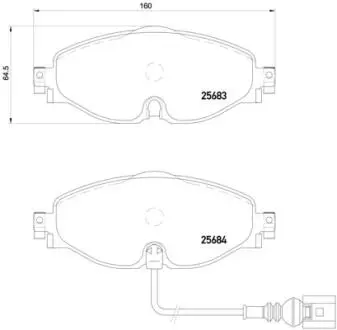 P85126E Автозапчастина BREMBO підбір по vin на Brocar