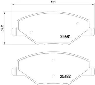 P85121X Автозапчастина BREMBO підбір по vin на Brocar