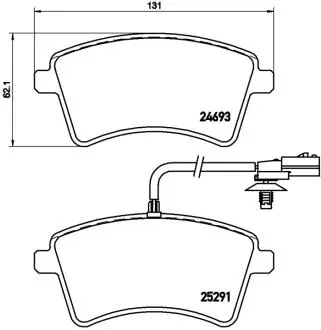 P68058E Автозапчастина BREMBO підбір по vin на Brocar