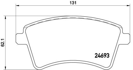 P68044E Автозапчастина BREMBO подбор по vin на Brocar