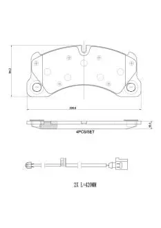 P65049 Комплект гальмівних накладок, дискове гальмо BREMBO підбір по vin на Brocar
