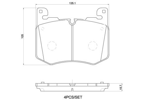 P44030 Автозапчастина BREMBO підбір по vin на Brocar