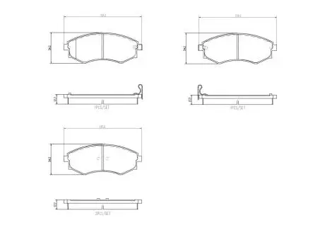 P30097 Автозапчастина BREMBO підбір по vin на Brocar