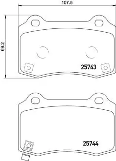 P30074E Автозапчастина BREMBO підбір по vin на Brocar