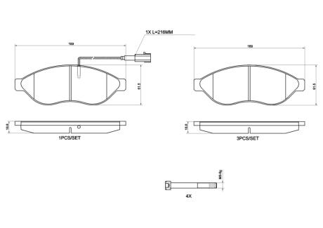 P23200 Автозапчастина BREMBO підбір по vin на Brocar