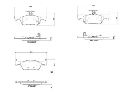 P28110 Автозапчастина BREMBO підбір по vin на Brocar
