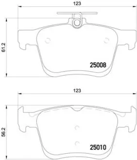 P85125E Гальмівні колодки, дискові BREMBO підбір по vin на Brocar