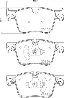 P61127X Комплект гальмівних накладок, дискове гальмо BREMBO підбір по vin на Brocar