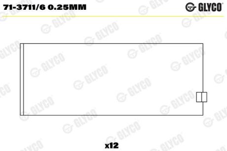 7137116025MM Автозапчастина GLYCO подбор по vin на Brocar