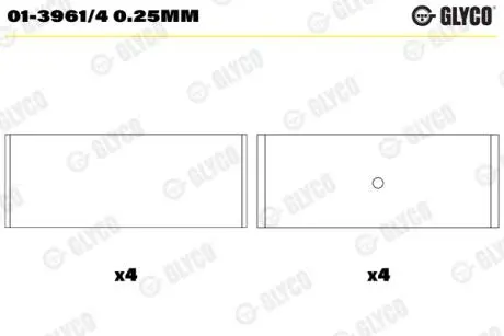 0139614025MM Автозапчастина GLYCO подбор по vin на Brocar