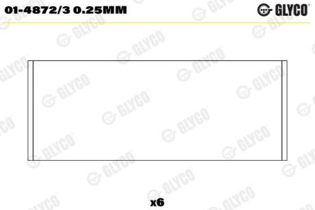 0148723025MM Автозапчастина GLYCO підбір по vin на Brocar