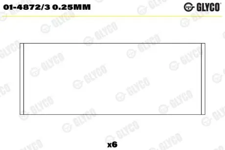 0148723025MM Автозапчастина GLYCO подбор по vin на Brocar