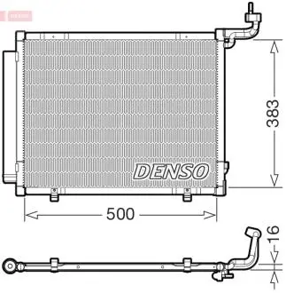 DCN10057 Конденсатор, система кондиціонування повітря DENSO підбір по vin на Brocar