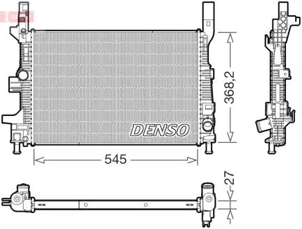 DRM10122 Радіатор, система охолодження двигуна DENSO підбір по vin на Brocar