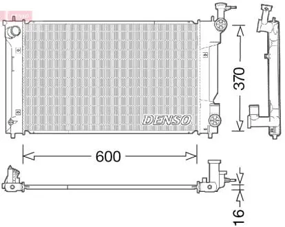 DRM50094 Радіатор DENSO підбір по vin на Brocar