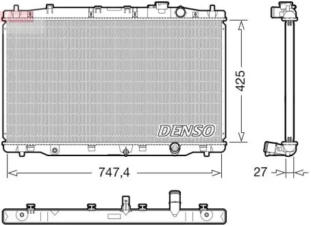 DRM40052 Радіатор DENSO підбір по vin на Brocar