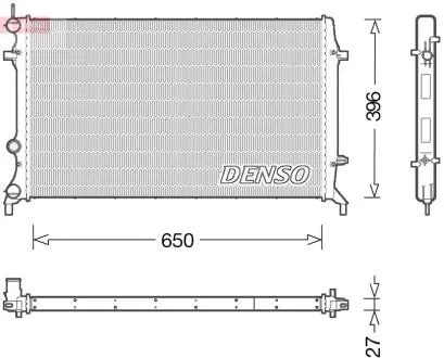 DRM32043 Радіатор DENSO підбір по vin на Brocar
