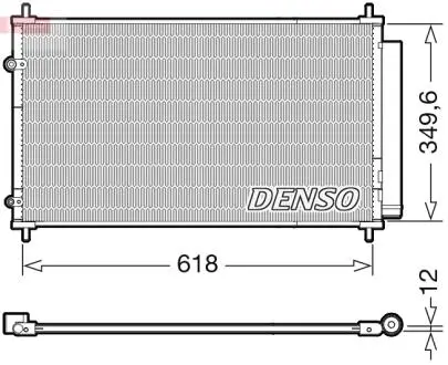 DCN50117 Радіатор кондиціонера DENSO підбір по vin на Brocar