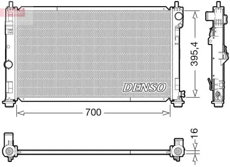 DRM06039 Радіатор DENSO підбір по vin на Brocar