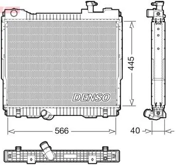 DRM23119 Радіатор DENSO підбір по vin на Brocar