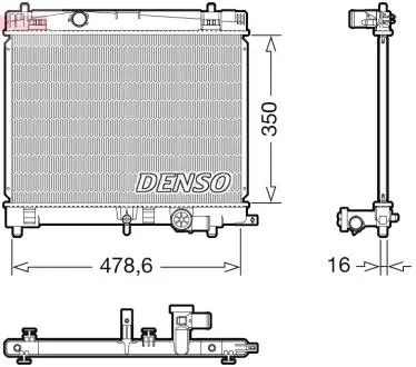 DRM50137 Радіатор DENSO підбір по vin на Brocar