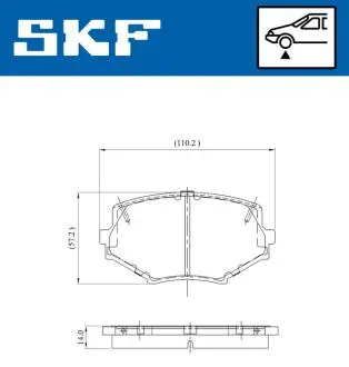 VKBP80564A Автозапчастина SKF подбор по vin на Brocar