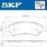 VKBP90045 Комплект гальмівних накладок, дискове гальмо SKF підбір по vin на Brocar