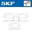 VKBP80318A Комплект гальмівних накладок, дискове гальмо SKF підбір по vin на Brocar